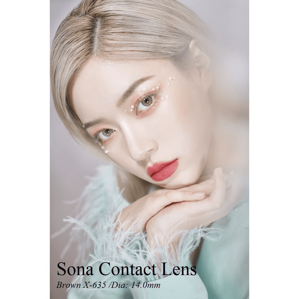 Contact Lens Gray, Brown 1-Day Contact Lenses, Non-Myopia and Myopia with Degrees 2.5 - 3 - 3.25 - 4.25 - 4.5 - 4.75 - 5.5 - 6 - 6.5 - 7.5 - 8 No Stamp
