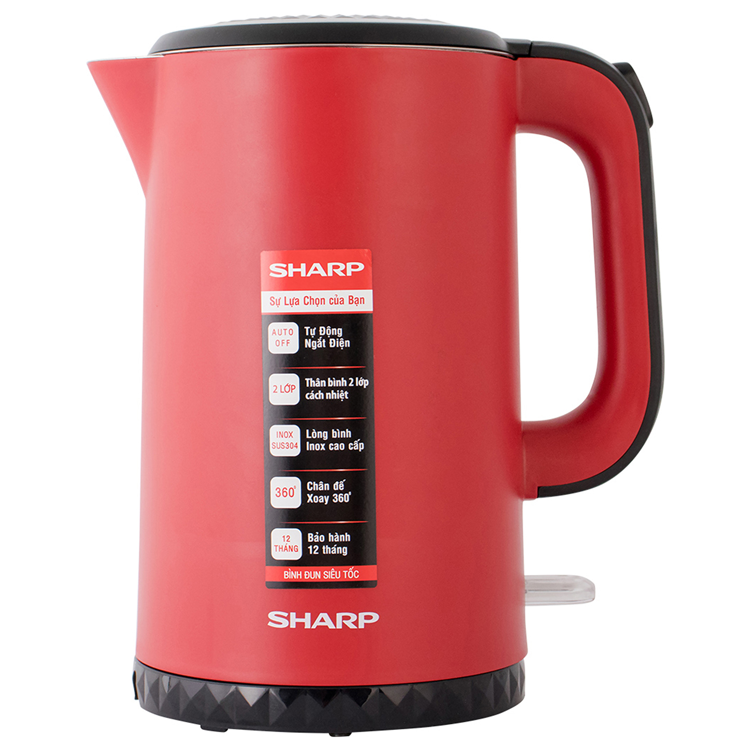 Bình đun siêu tốc Sharp EKJ-17EVPS 1.7 lít  (giao màu ngẫu nhiên)