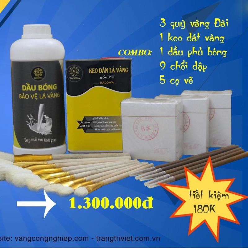 Mua Combo bộ vật tư dát vàng từ A-Z