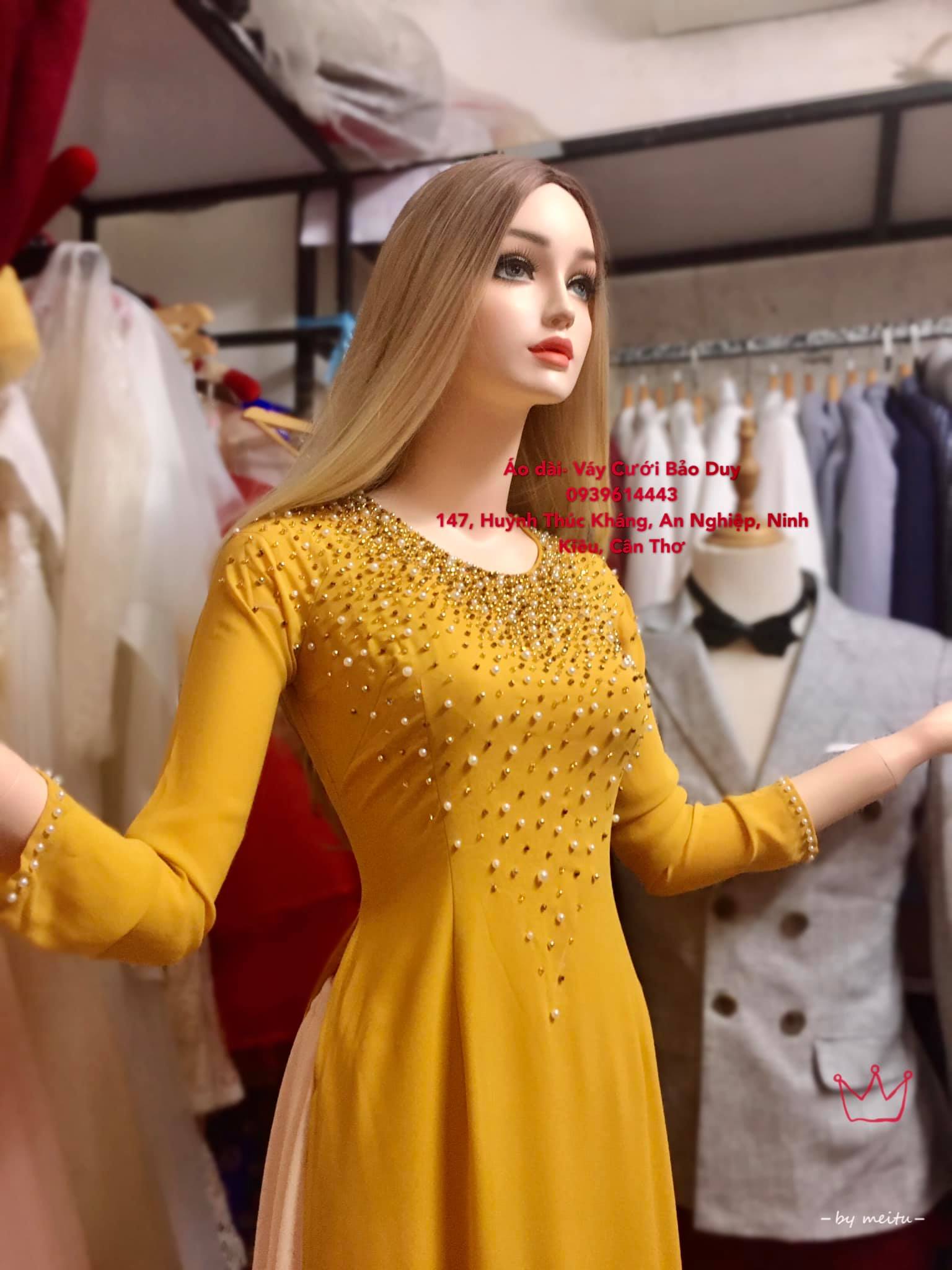áo dài mẹ sui gia đi tiệc- áo dài mẹ trung niên