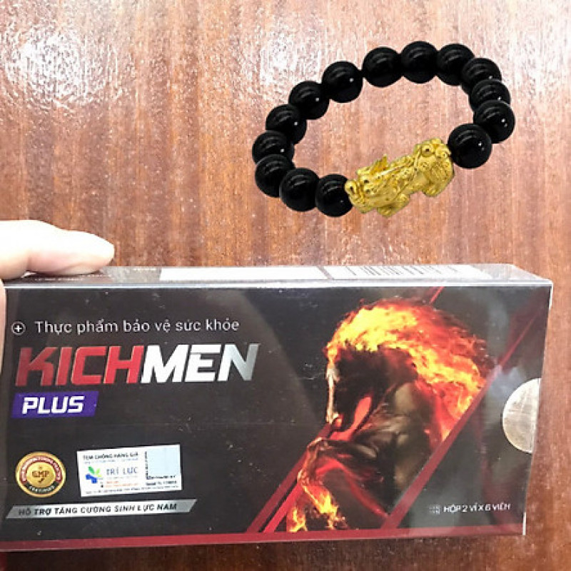 Combo 2 hộp KICHMEN PLUS ( 2 vỉ x 6 viên) - Bổ Thận Tráng Dương Tăng Cường Sinh Lực Nam- TS001