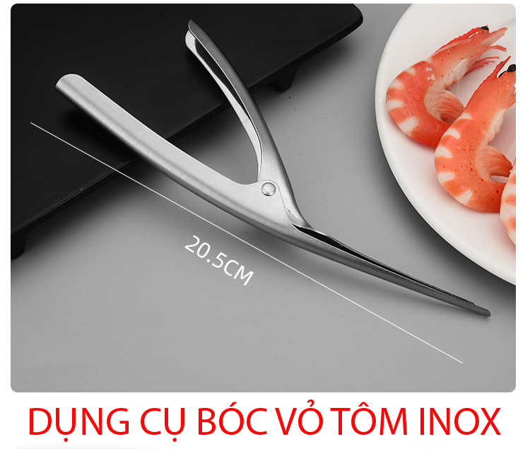 DỤNG CỤ BÓC VỎ TÔM INOX TIỆN LỢI