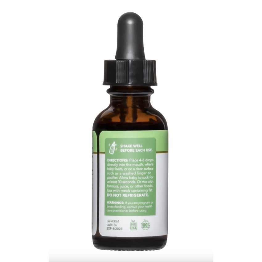 Vitamin D3 K2 hữu cơ LiveWise Mỹ cho bé