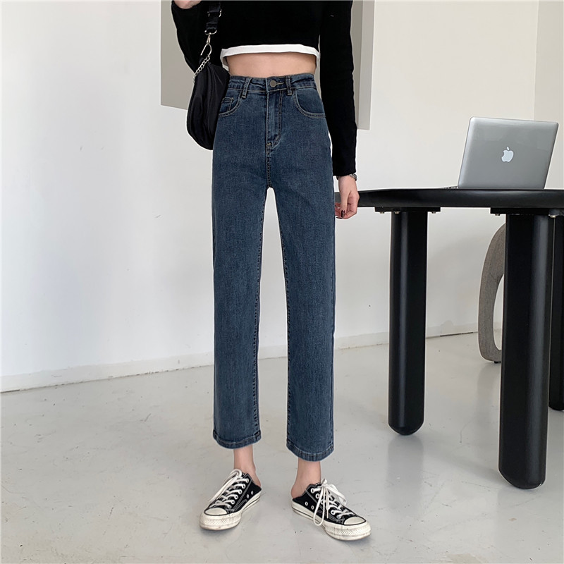 Quần jean nữ ống đứng đen xám phong cách Ulzzang School (Có Bigsize) - Quần jeans ống đức TRÙM JEAN CHUYÊN SỈ