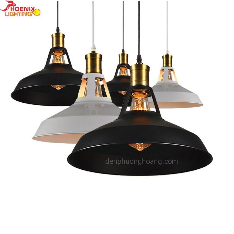 Đèn thả đui đồng trang trí - Đèn thả trang trí quán cafe - Đã gồm bóng Edison ST64