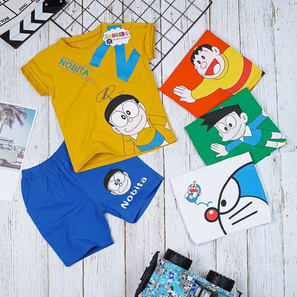 Bộ quần áo thời trang trẻ em Nobita