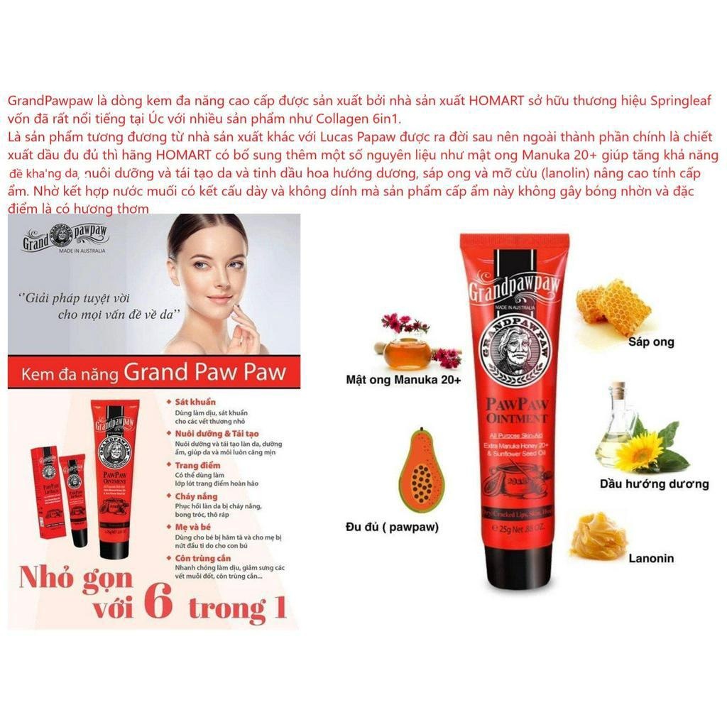 Kem Đa Năng Lucas Papaw Ointment Úc 25gram