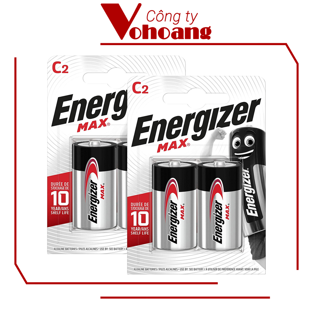 Bộ 4 pin C Alkaline Energizer E93 chất lượng cao, pin trung chống chảy