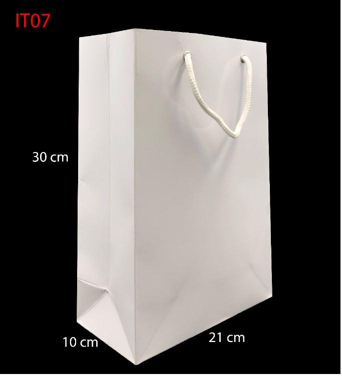 Combo 100 túi giấy trắng trơn it07