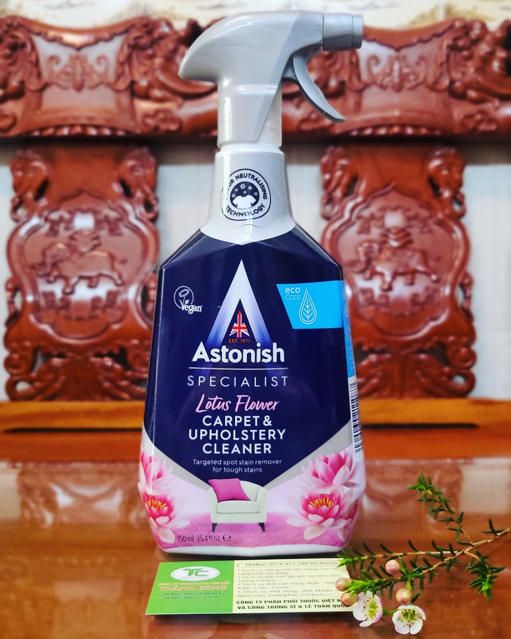 Bình xịt tẩy thảm, ghế sofa nỉ Astonish C6720 - 750ml