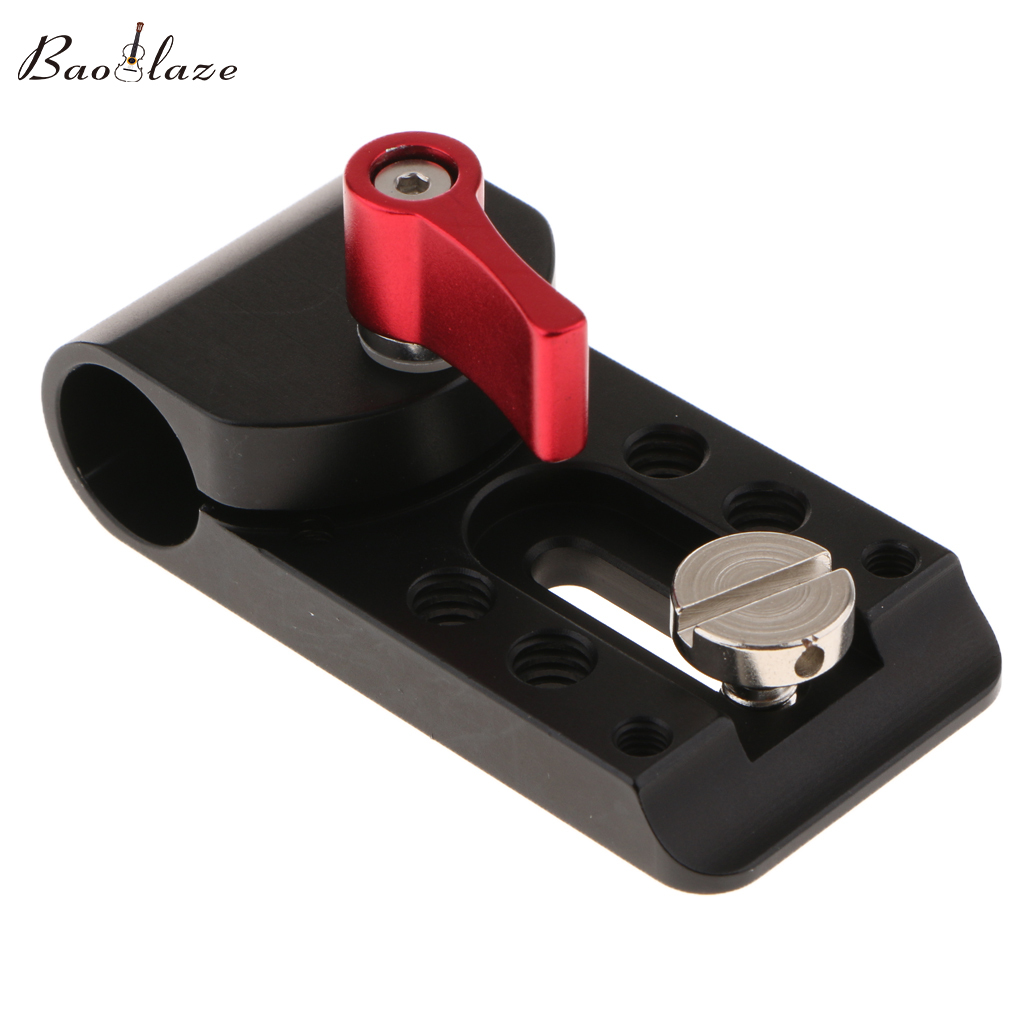 Baoblaze Porous Holder Rod Clamp Mount for 15mm Support System Follow Focus Rig