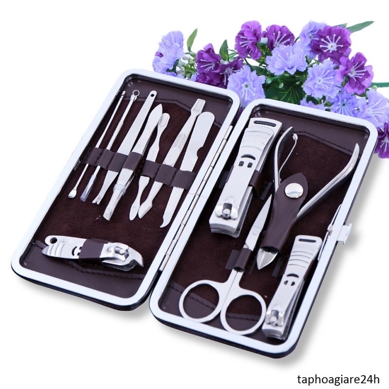 bộ bấm móng tay 12 món chăm sóc móng ngoái tai