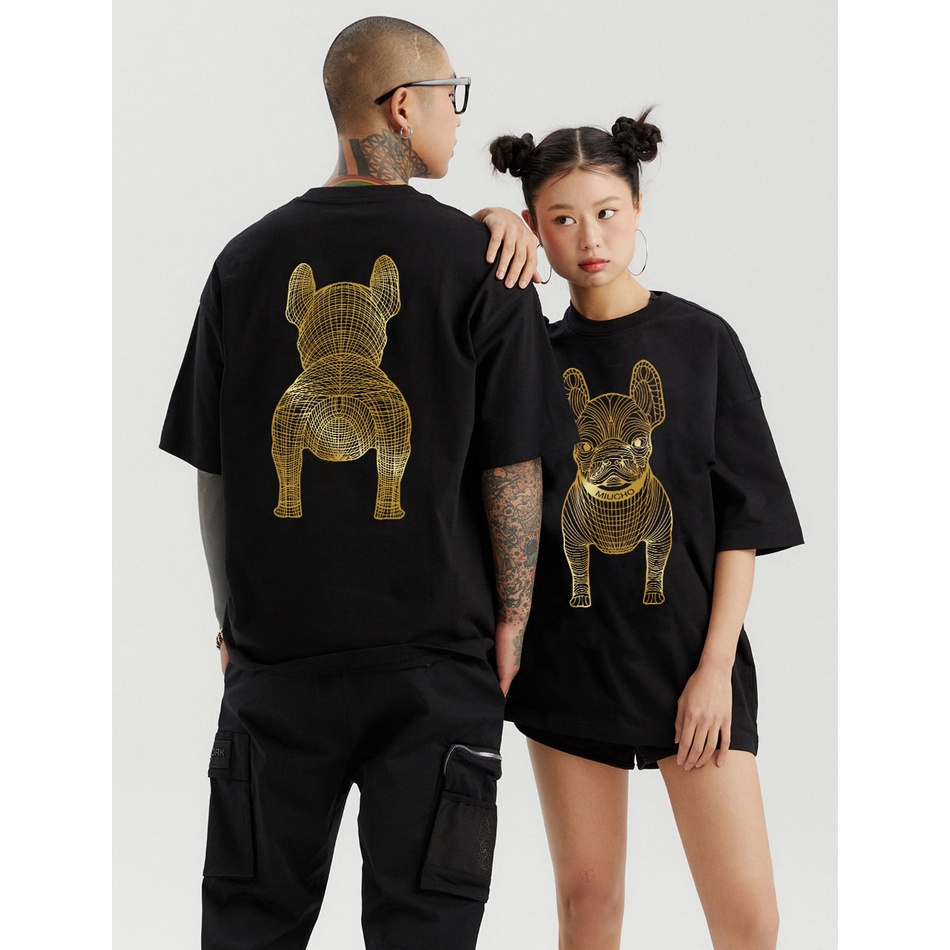 Áo thun unisex form rộng  Miucho basic tee tay lỡ dành cho nam nữ