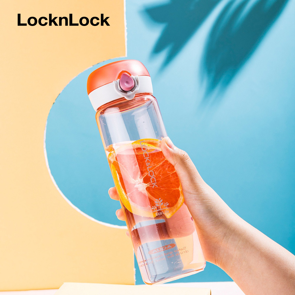 Bình Nước Nhựa Tritan LocknLock One Touch Bottle 500ml ABF645