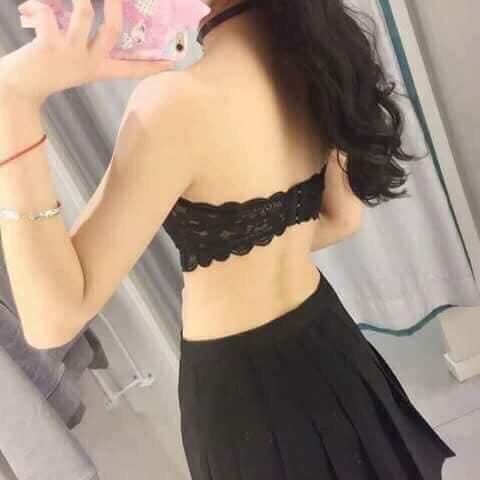 Áo ngực bara ren không dây cá tính ( be)