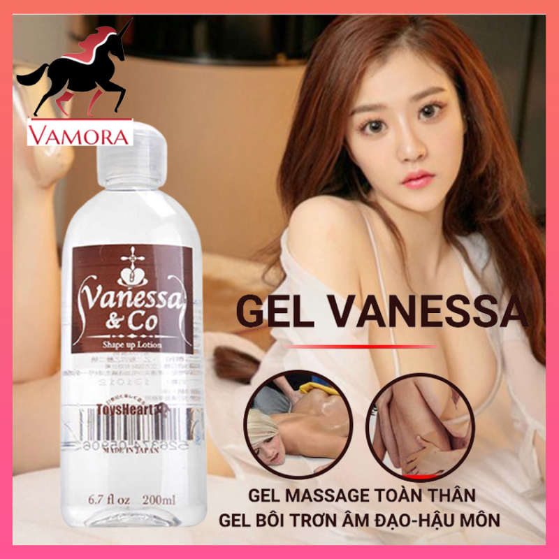 VAMORA - [Che Tên Sp] Gel Bôi Trơn Quan Hệ Vanessa & Co Nhật Bản 200ml, Dầu Massage Yoni Gốc Nước Trong Suốt Không Màu, Không Mùi, Tinh Dầu Bôi Trơn Tăng Hứng Phấn