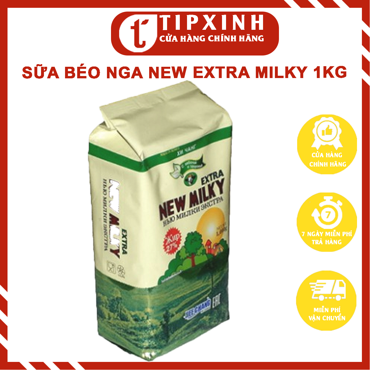 Sữa béo nga new milky sữa new 1kg hàng nhập khẩu Nga cao cấp - Tipxinh cosmetics