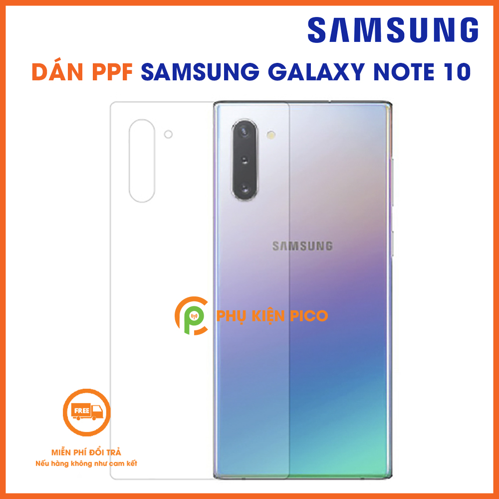 Miếng Dán PPF Chống Vân Tay Mặt Sau Cho Samsung Galaxy Note 10, Dán Mặt Lưng Galaxy Note 10
