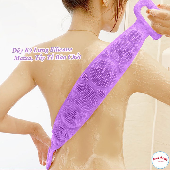 [HCM]Dây Chà Lưng 2 Mặt Silicone ??Miễn Phí Ship️?? Dây Tắm Kì Lưng Hiệu Quả