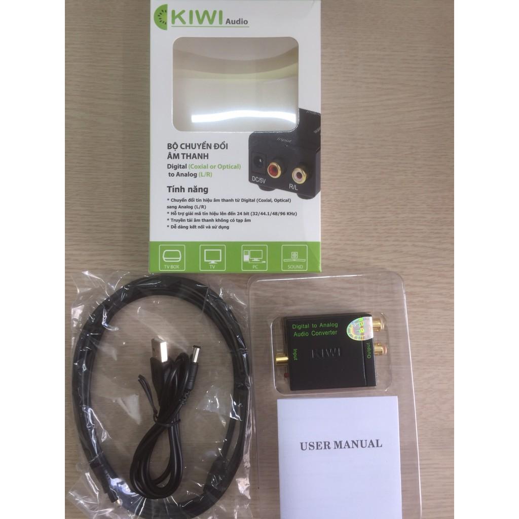 HỘP CHUYỂN ĐỔI OPTICAL SANG AUDIO AV KÈM CÁP OPTICAL
