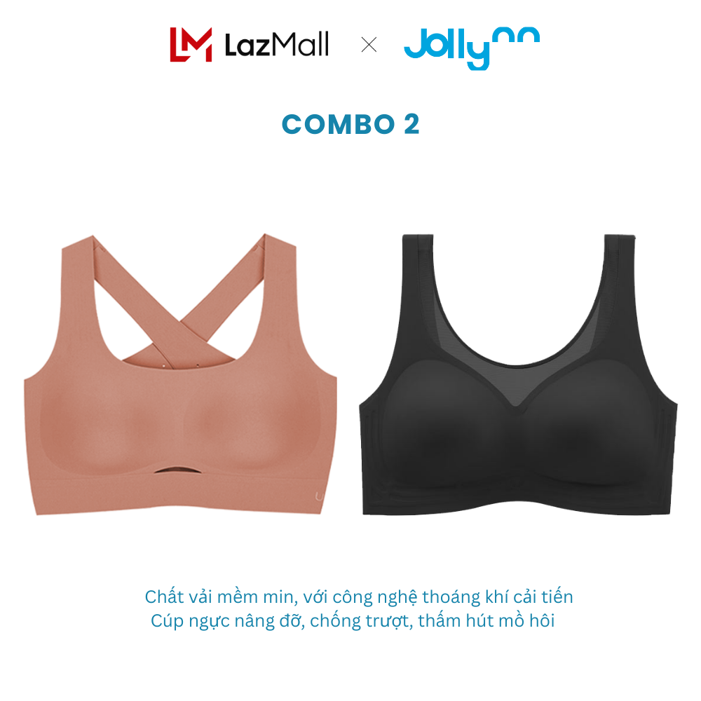 Bộ đôi áo ngực thể thao Jollynn Cheer X và Cheer V sport bra thấm hút mồ  hôi cực tốt | Lazada.vn