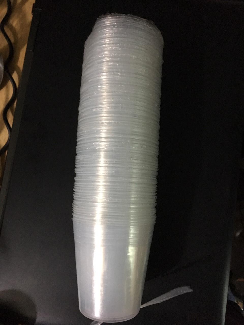 100 chậu nhựa dẻo trồng hoa lan đường kính 3.5 inch