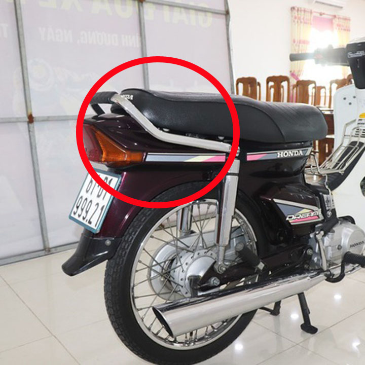 Tay xách sau xe dream 2 tay dắt cảng sau xe dream ii - chất liệu inox 304 siêu bền đẹp - lzd-g8507