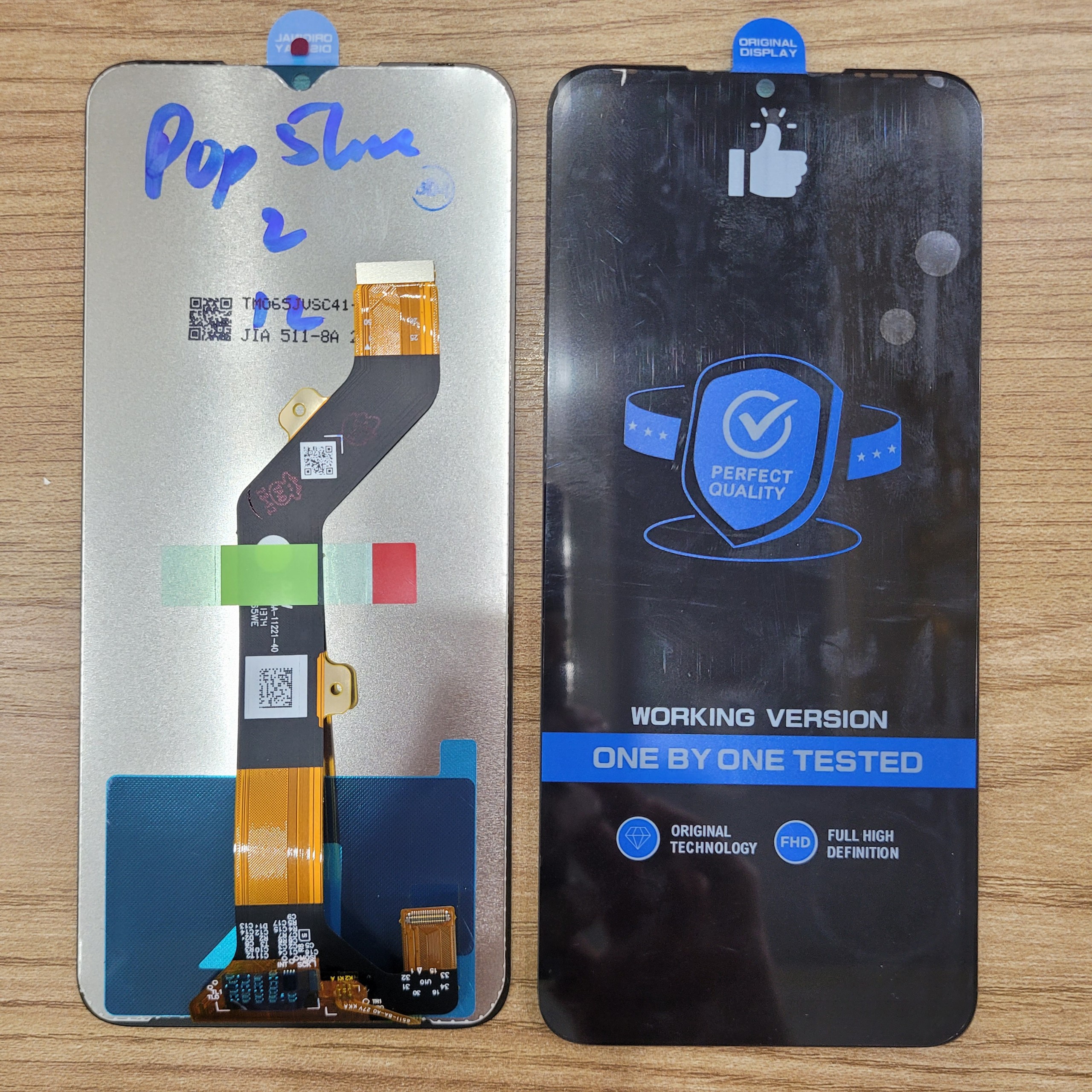 Compatible Screen for Techno Pop 5Lite / Pop 5 Lite (Free Glue + Tempered Glass)