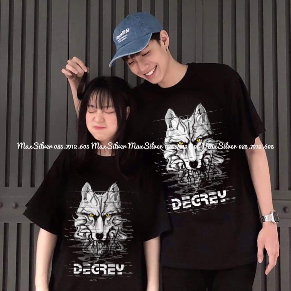 [HCM]Áo thun nam nữ form rộng Hàn Quốc in hình DEGREY độc đẹp thiết kế thời trang đường may sắc sảo