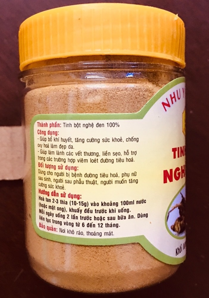 [HCM]Tinh Bột Nghệ Đen Như Ý Honey 100g