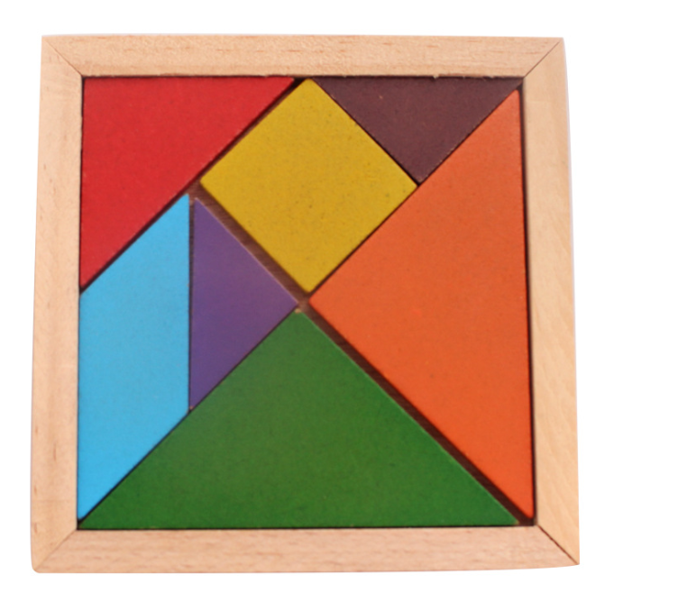[HCM]Đồ Chơi Gỗ - Xếp Hình Trí Uẩn Tangram 7 mảnh