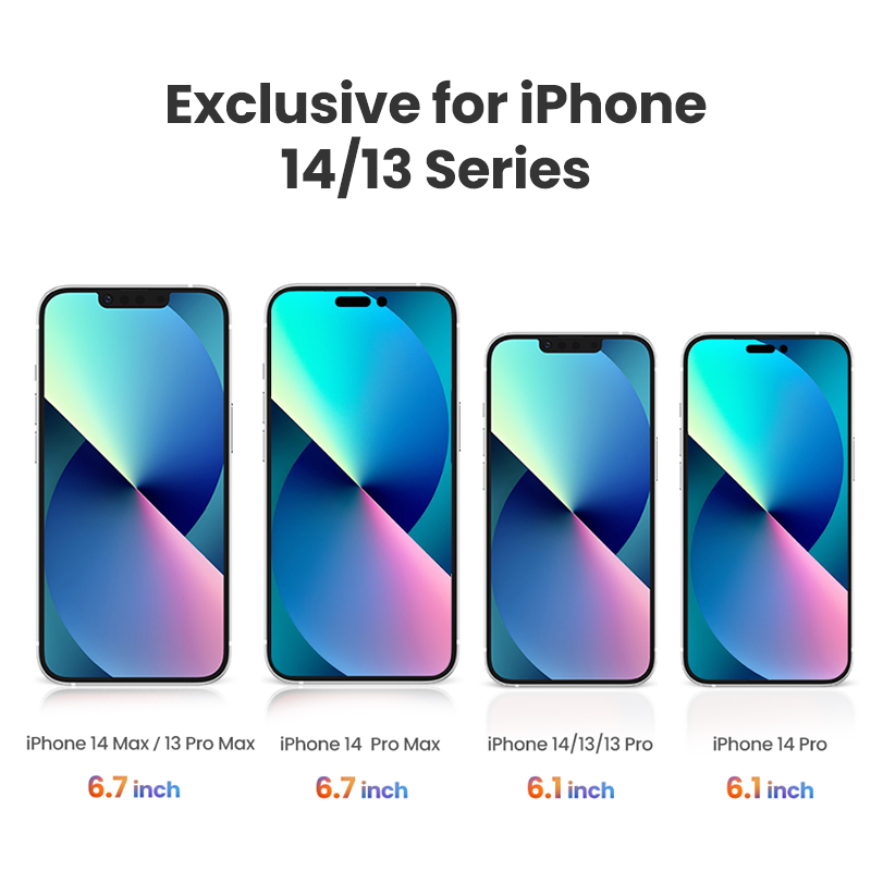 【For iPhone 14 Film】UGREEN 2pcs Borderless Full Screen HD Screen Protector Film for iPhone 14/14Max/14 Pro/ 14 Pro Max iPhone 13 / iPhone 13 Pro / iPhone 13 Pro Max
