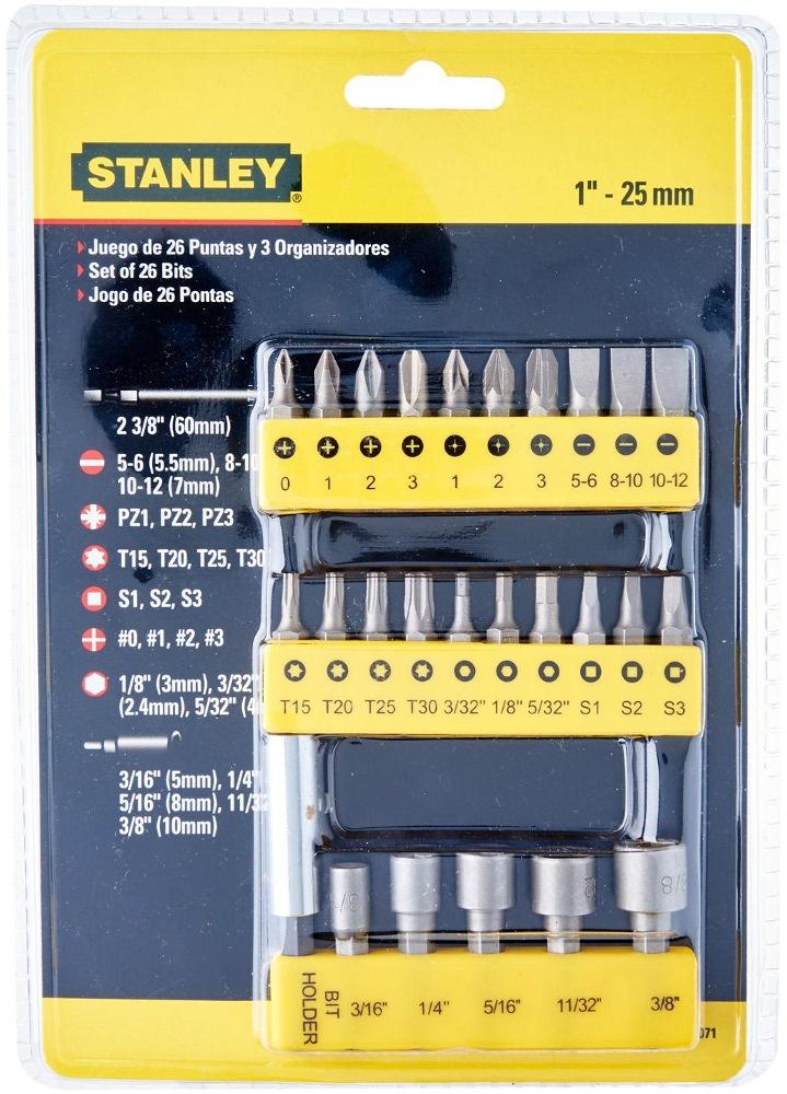 29 chi tiết bộ đầu vít stanley 68-071