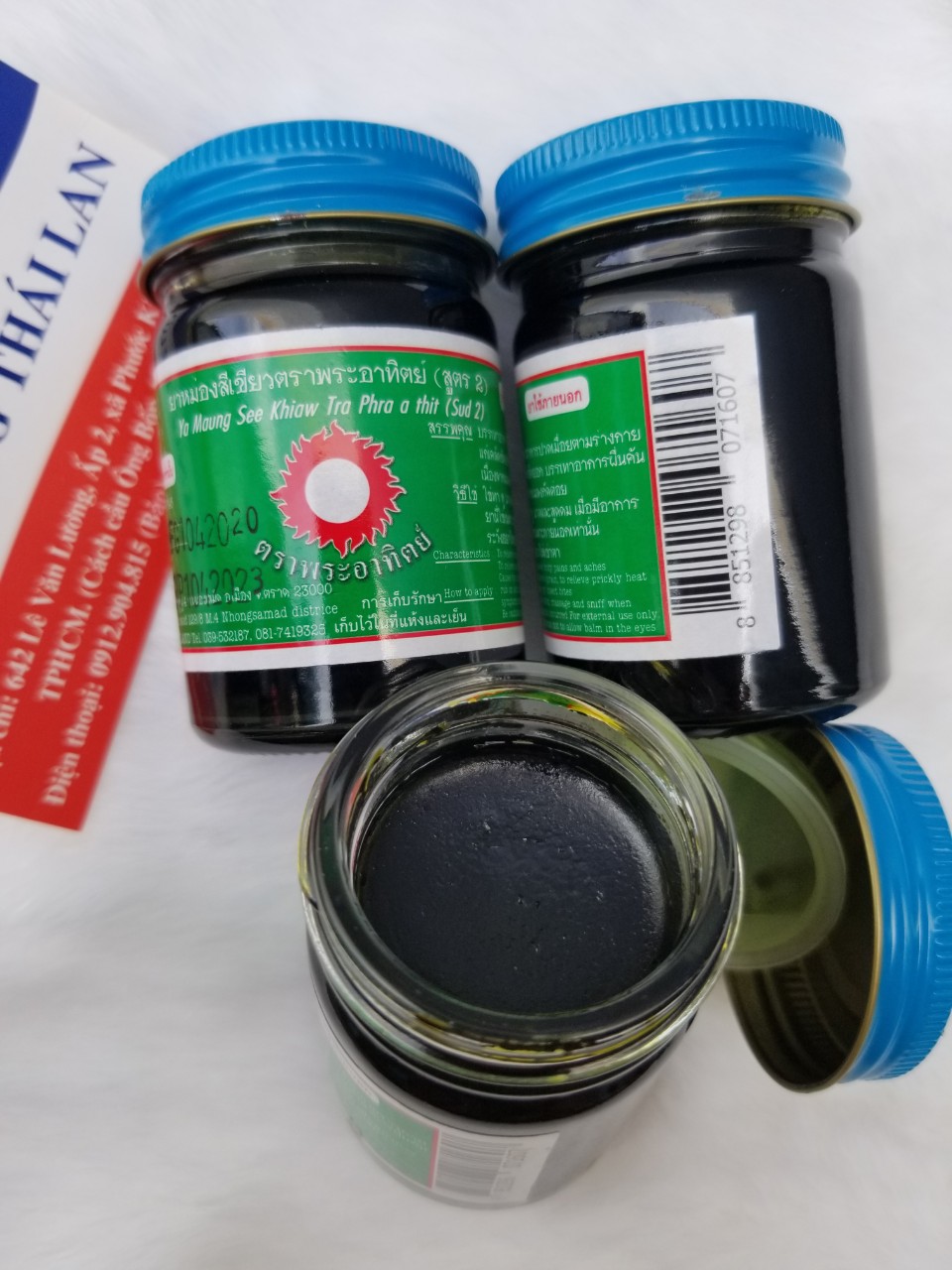 [HCM]Combo 6 chai Dầu cù là đen Thái Lan 60g