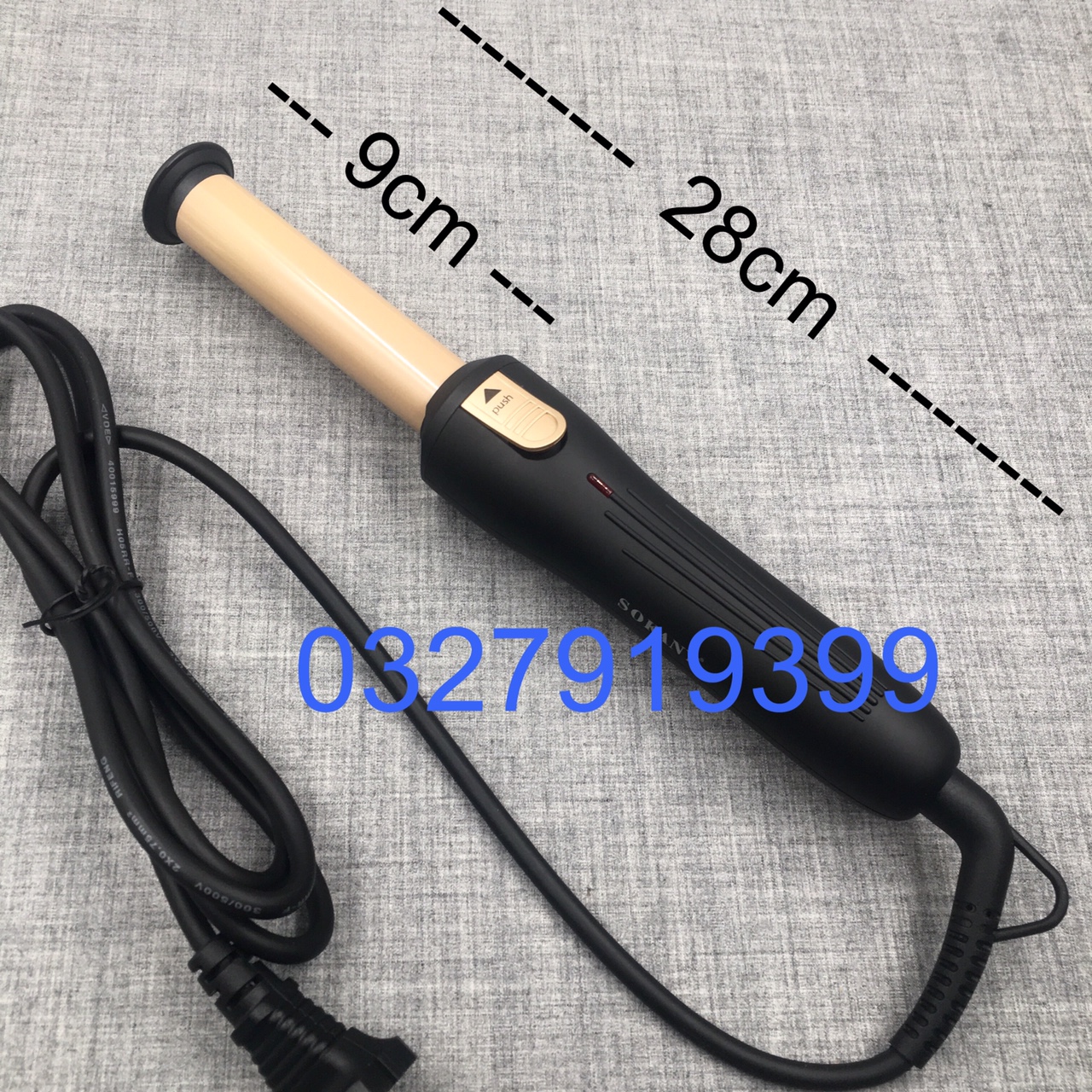 Sokany Máy uốn tóc rút gọn 787 Ceramic Coated làm xoăn uốn cụp tiện lợi cho tóc ngắn và dài
