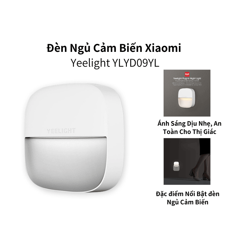[Hà Nội] Đèn cảm biến thông minh Yeelight Night Light LED Điều khiển ánh sáng treo tường, cảm biến chuyển động hồng ngoại-XiaoMi-Preferred
