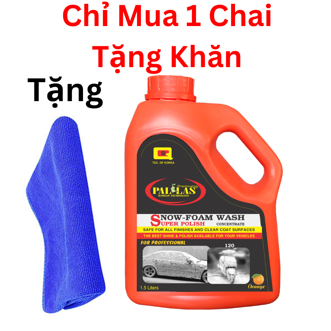 [HCM]Nước Rửa Xe Bọt Tuyết Siêu Bóng Pallas 1500ml