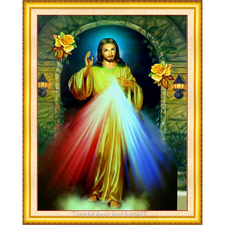 [HCM]Tranh đính đá Chúa Jesu VS463 - tự đính