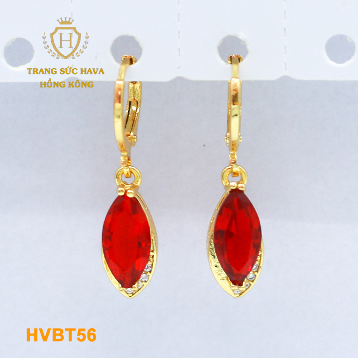 Ear rings, earrings, earrings designs long applique Stone-titanium plating real gold 10K, 18K, 24K high-end (not black)-Jewelry Hava Hong Kong style fashion