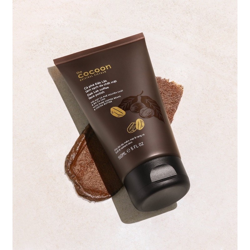[HCM]Cà Phê Đắk Lắk Làm Sạch Da Chết Mặt Cocoon 150ml