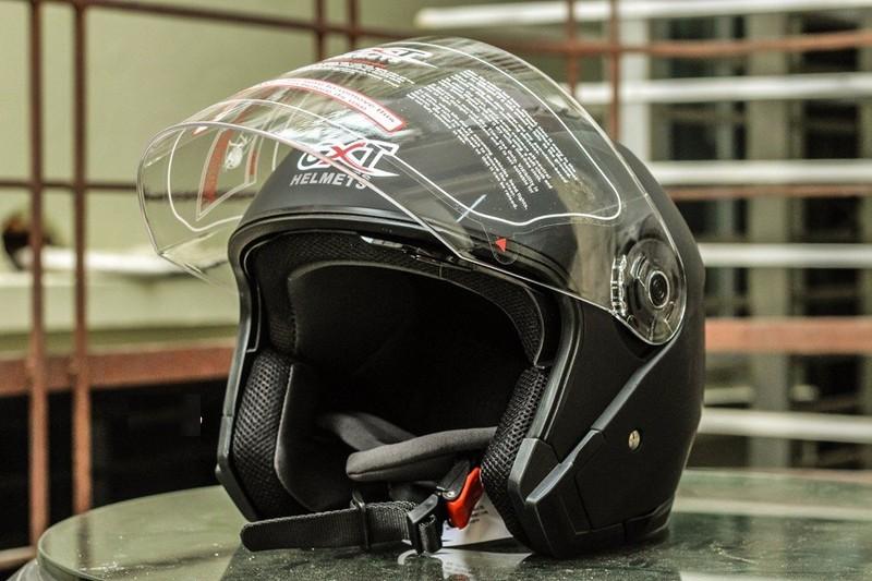 Mũ Bảo Hiểm GXT Trùm Đầu 2 Kính (Đen Nhám)