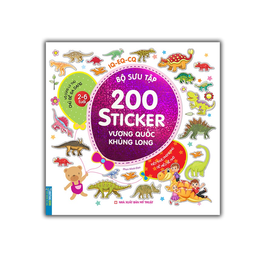 Sách - Bộ sưu tập 200 sicker - Vương quốc khủng long