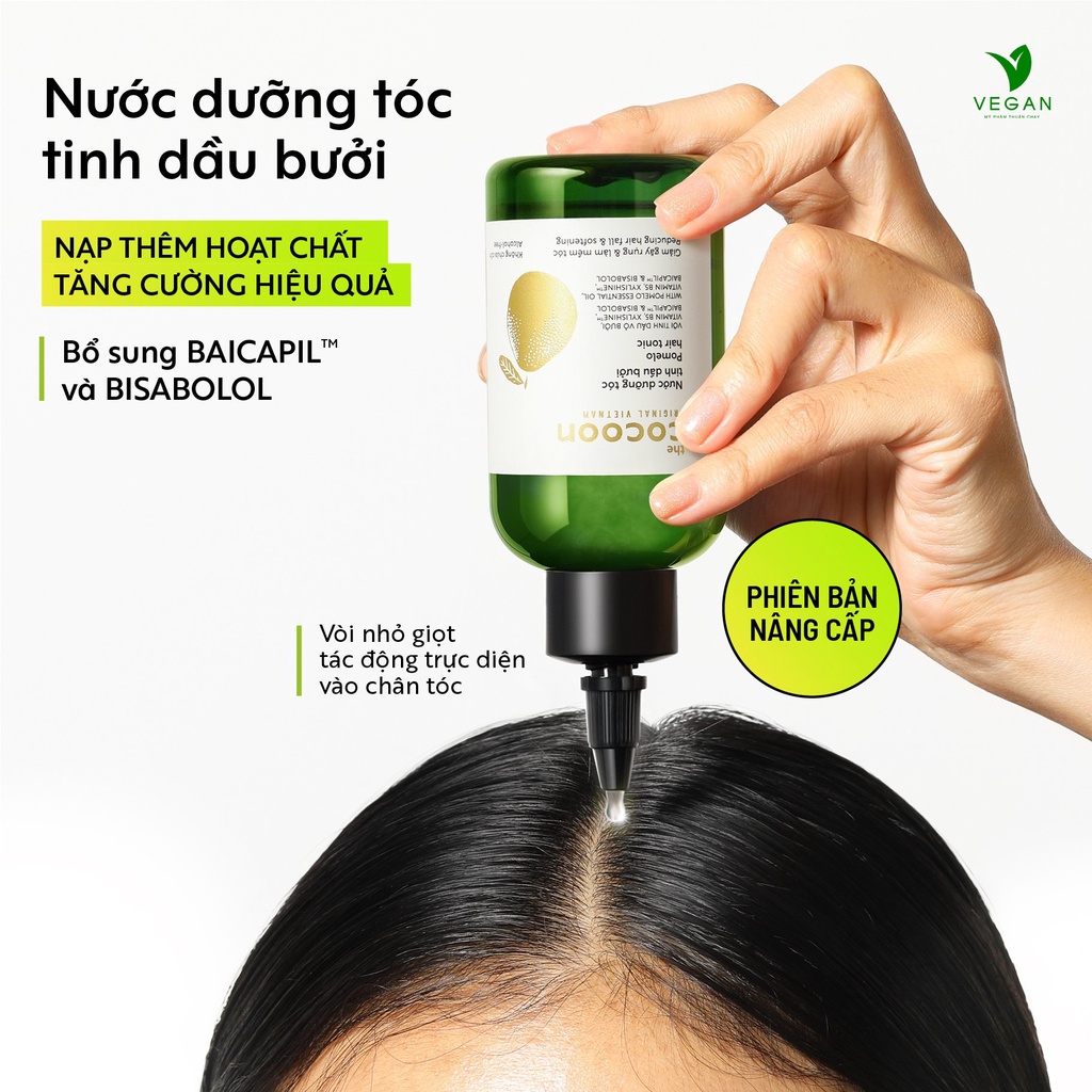 Nước Dưỡng Tóc Tinh Dầu Bưởi Cocoon 140ml