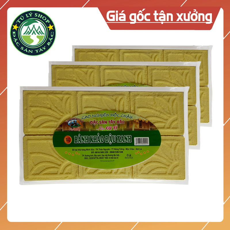 Bánh khảo đậu xanh Mộc Châu 150g (Hiệu Cu Tỉ)