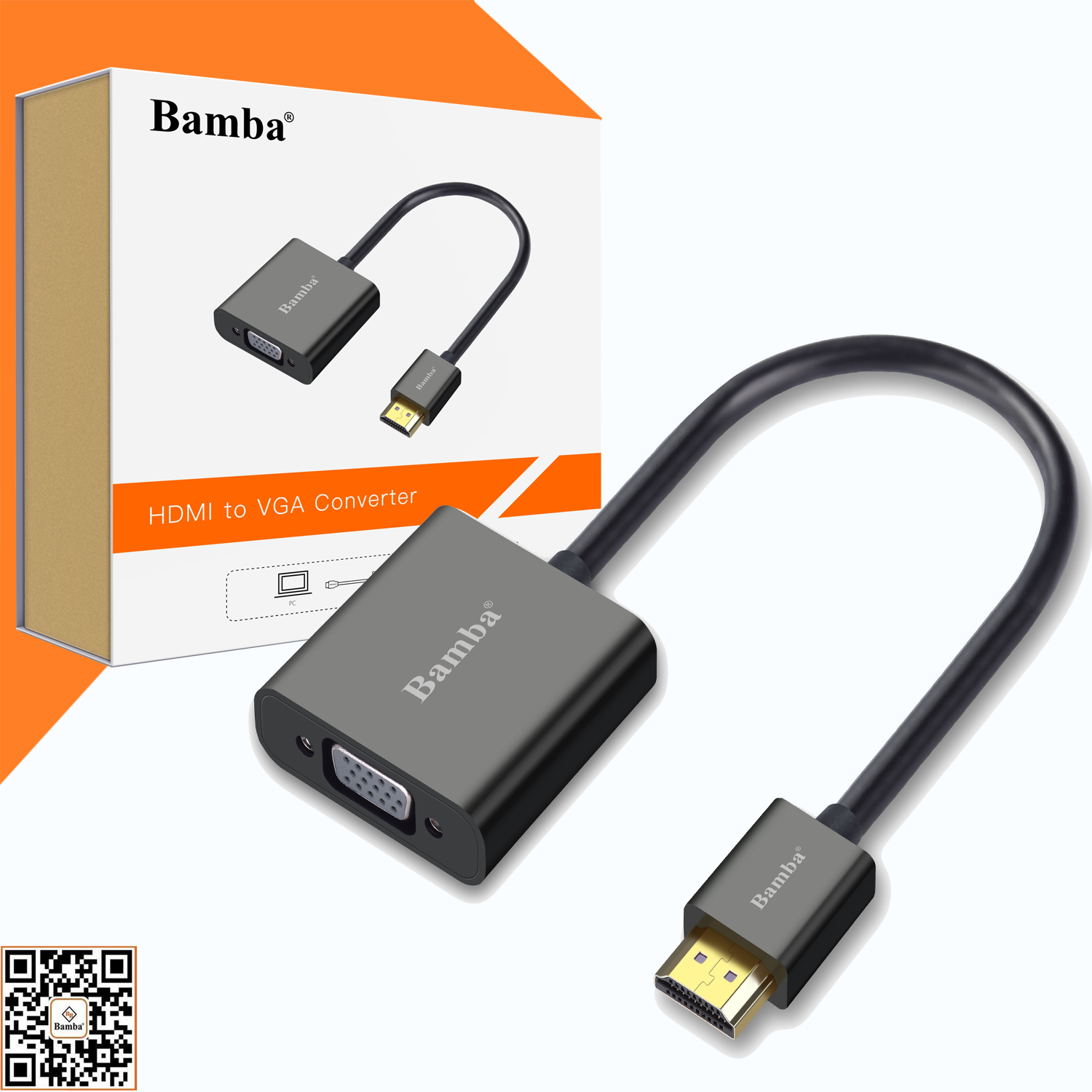 CÁP CHUYỂN HDMI RA VGA BAMBA