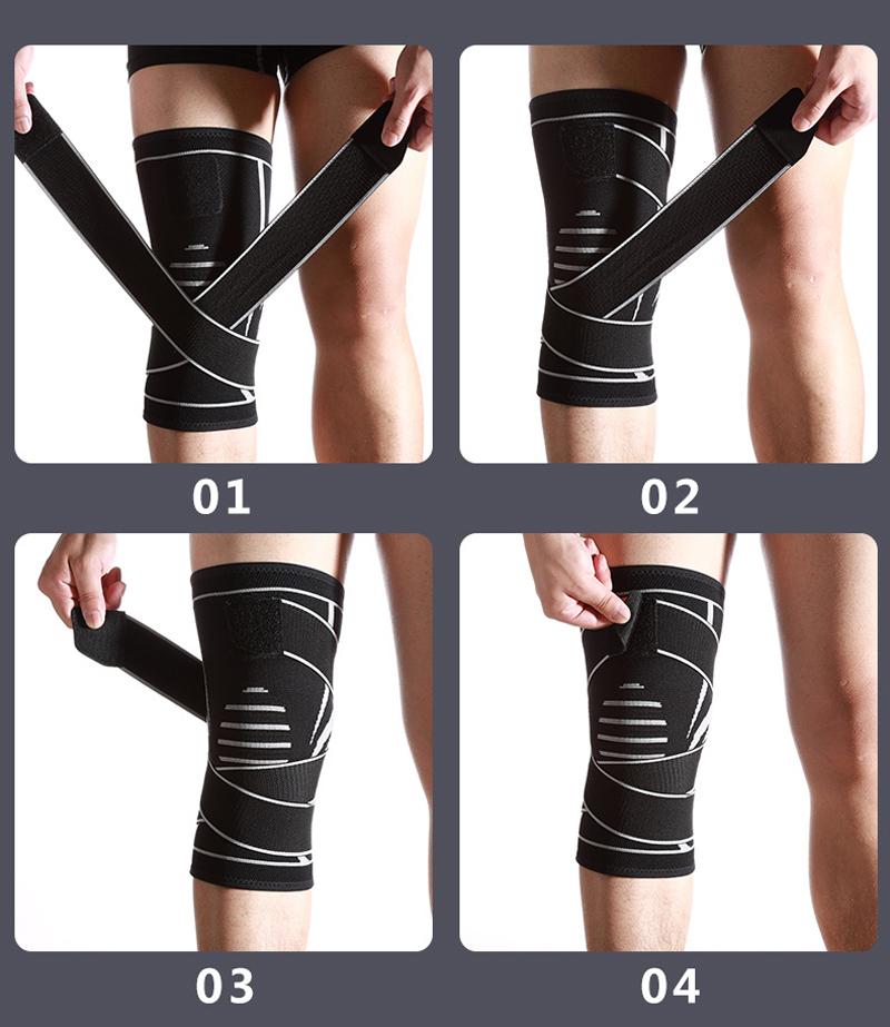 Đôi Đai bó đầu gối co dãn thể thao AB30