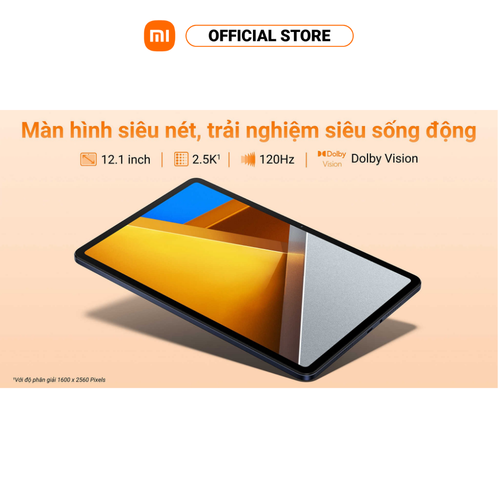 Máy tính bảng POCO Pad (8+256GB) | Màn hình 12,1" 120Hz 2,5K | SD 7sGen2 | Pin 10000mAh + 33W