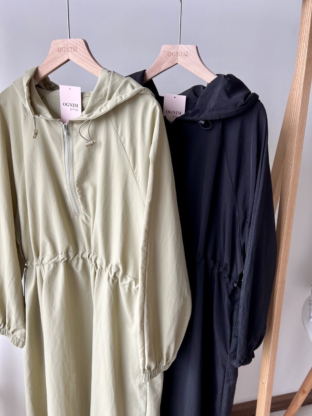 [ogniM Seoul] Đầm hoodie anorak phong cách Hàn Quốc (Made in Korea)