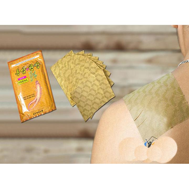 [HCM]Cao Dán Hồng Sâm Gold Insam Giảm Nhức Mỏi 20 miếng