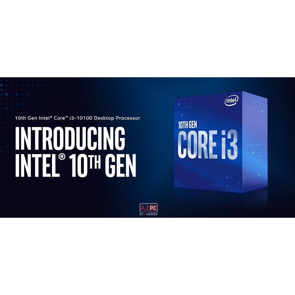 CPU Intel Core i3 10100F / 6MB / 4.3GHZ / 4 nhân 8 luồng